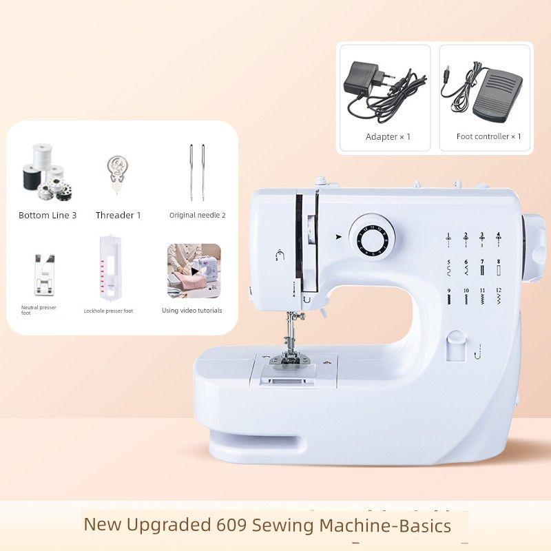 

For Home Small Portable and Versatile Sewing Machine for Thick Fabric New Upgraded 609 Sewing Machine-[Basics]