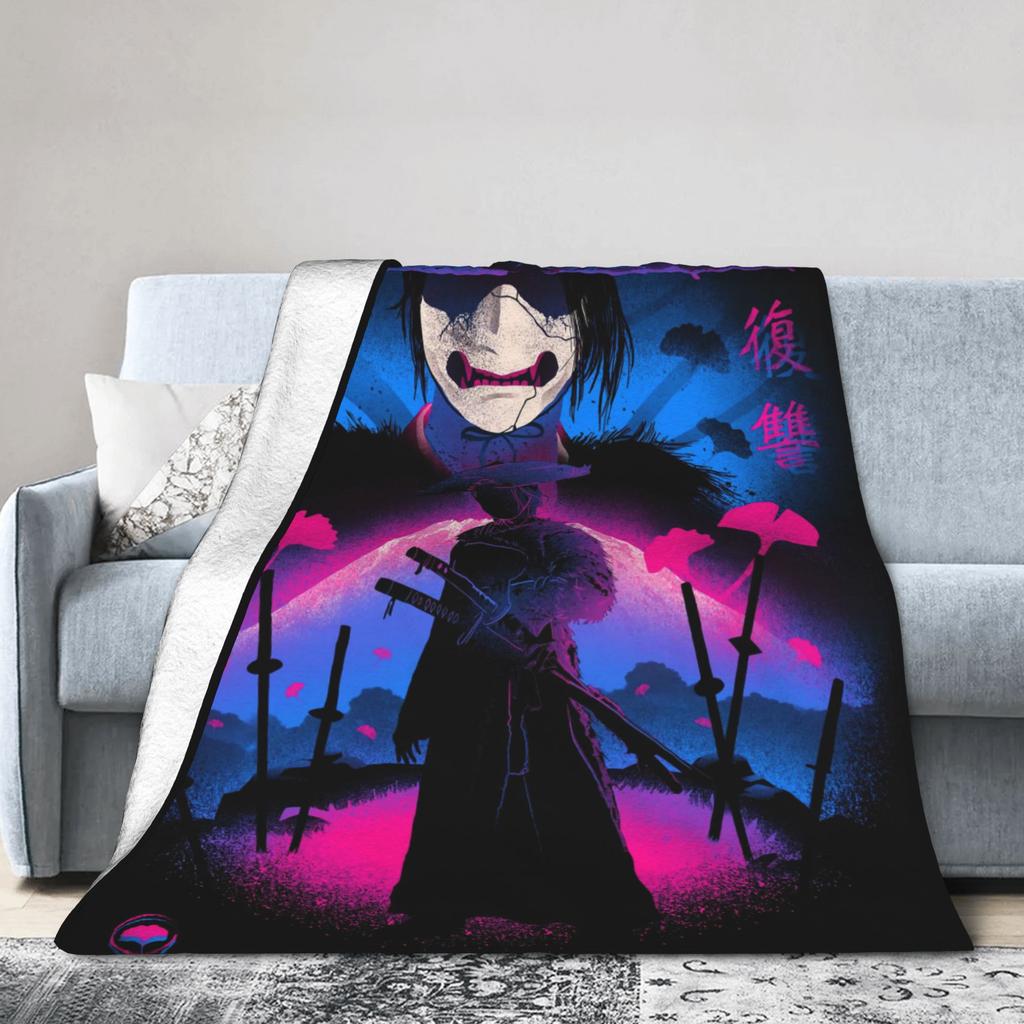Warm BlanketsKids Adult Decorative Ghost of Yotei 2025 Game Throw Blanket  Flannel Bedspread For Home Decor Pattern Sofa Cover