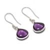 Amethyst Gemstone Handmade 925 Sterling Silver Earring 1.38" KJ-1160