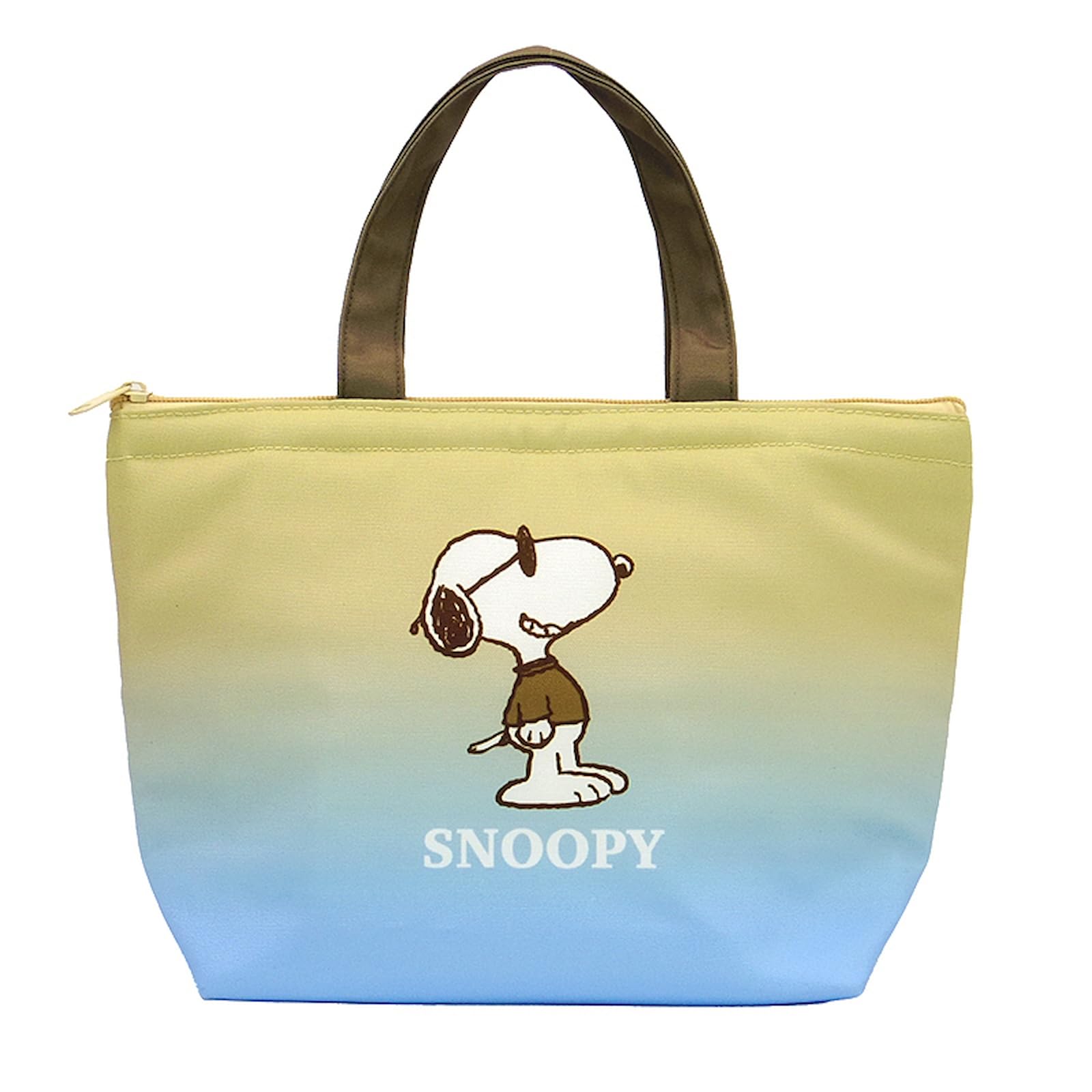 

Nakajima Corporation Peanuts Snoopy Gradient Joe Cool Insulated Mini Tote Beige H20 x W30 x D10cm Bag, Blue, 214324-25,