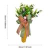Easter Eggs Wreath Spring Season Ornaments Carrot Door Garland Happy Easter Holiday Indoor Outdoor Decorative Wreath