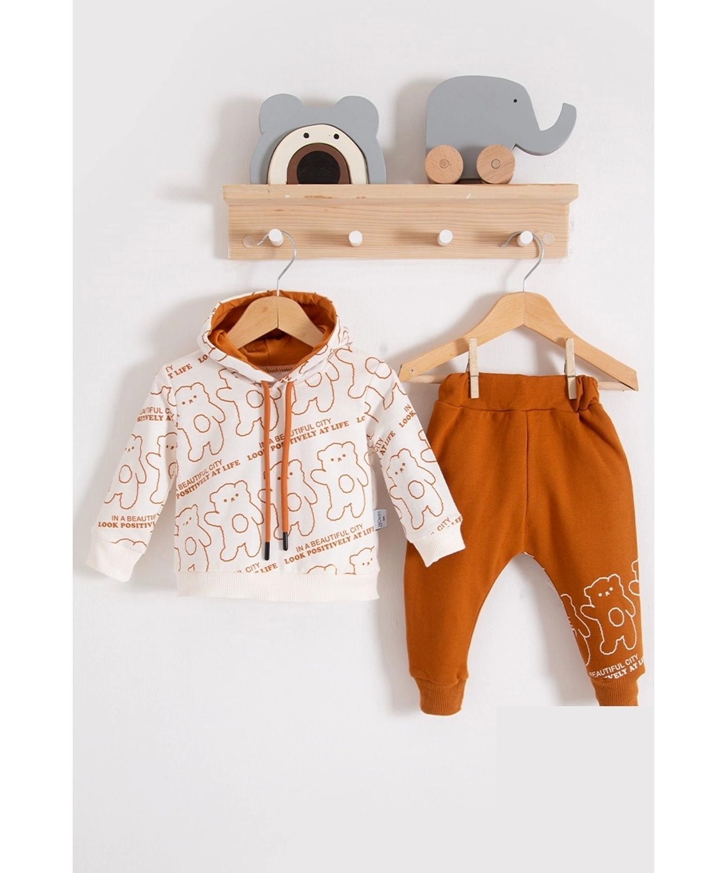 

Толстовка с капюшоном Cross Bears, комплект для мальчика из 100% хлопка