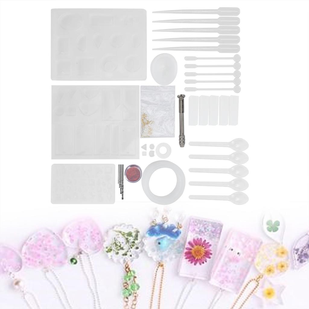 Silicone Casting Mold Set Irregular Mould DIY Material for Jewelry Ornament Making