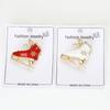 Ski Ice Skate Shoe Brooches Unisex Pins for Winter Sports Enthusiasts Casual Party Accessories