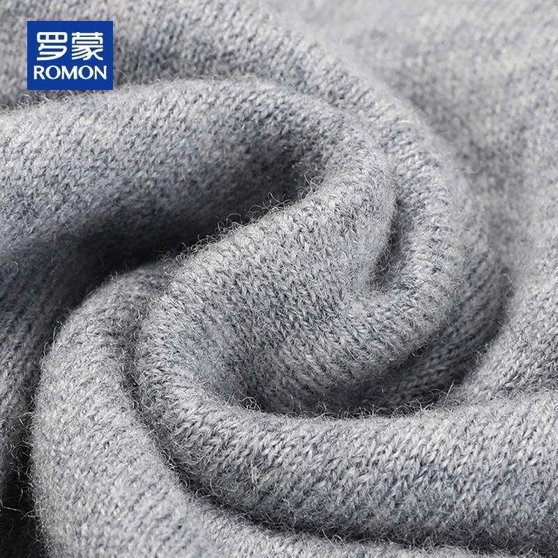 ROMON Men's Thick 100% Cashmere V-Neck Pullover Sweater