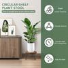 Wood Modern Plantings Holder Kit Stable Sturdy Mid Century Plantings Stand Set Versatile Metal Tall Holder for Home Decor