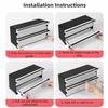2 in 1 Food Film Dispenser Cutter Plastic Safety Aluminum Foil Cutting Machine Refillable Wrap Organizer
