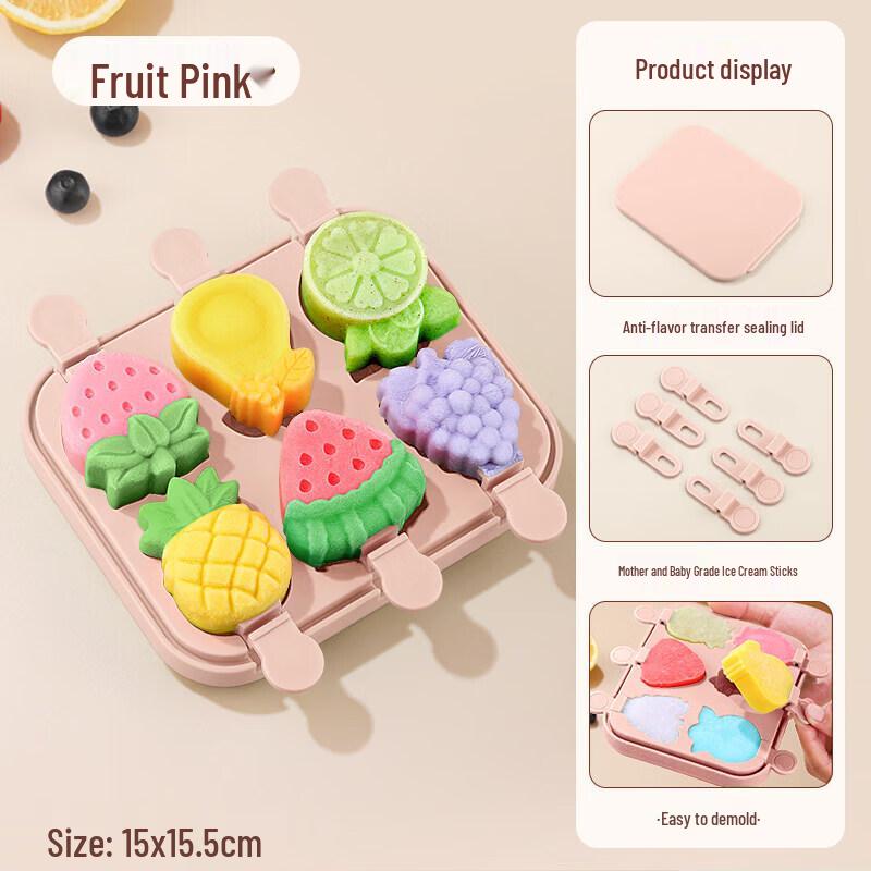 Food Grade DIY Ice Pop & Ice Cream Mold