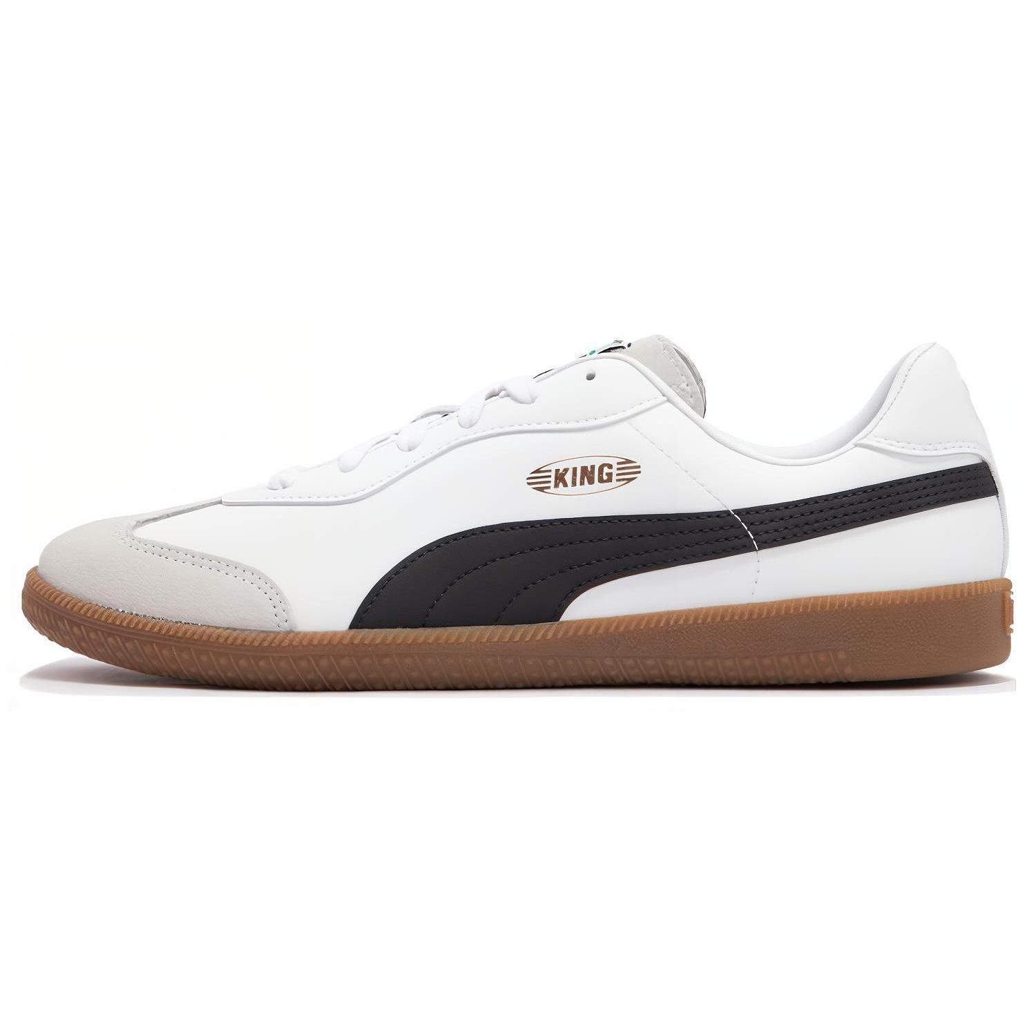 PUMA King 21 IT Football Boots White Black Gum Men s 106696-02 EU 44.5