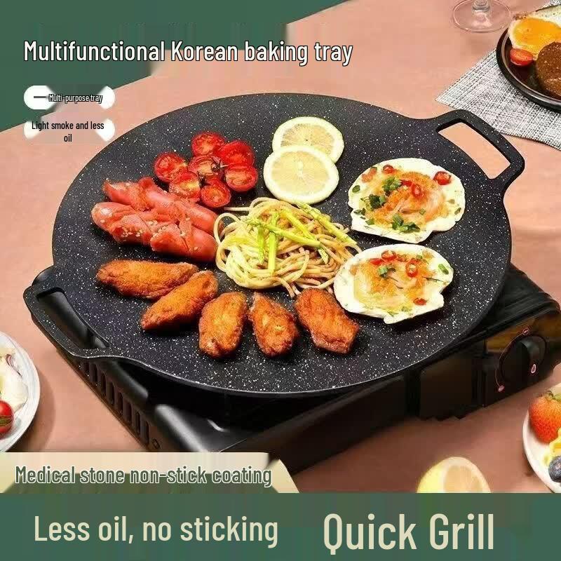 Oeny Maifan Stone Korean BBQ Grill Pan for Camping
