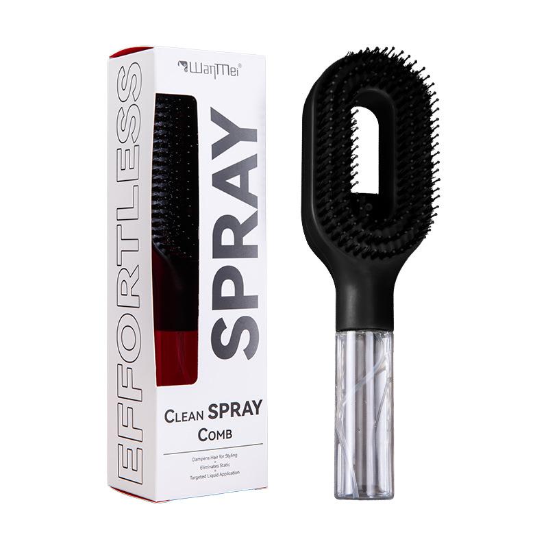 Spray Hair Brush Liquid Water Spray Paddle Comb Scalp Massage Tool for Women Daily Hair Grooming