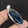 Pietersite hänge Äkta ädelstens hänge 925 sterling silver hänge Handgjorda Boho smycken Etnisk stil hänge Silversmycken för present