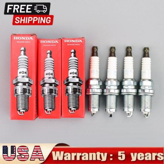 4Pcs IRIDIUM Spark Plugs FOR 06-11 HONDA CIVIC 1.8L IZFR6K-11S 5266 9807B-561BW