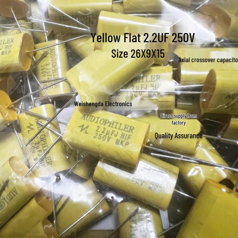 

Axial Through-Hole Non-Polarized Audio Capacitor 2.2uF 250V 225J