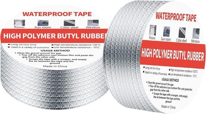 

Водонепроникна бутилова стрічка - Не вказано - 5 см x 5 м - Стійка до УФ-випромінювання - Висока адгезія - Багатоцільова