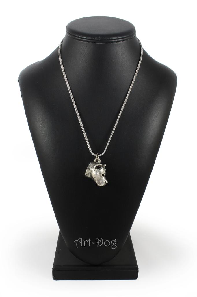 American Staffordshire Terrier, Amstaff – Necklace with a dog, dog pendant on a silver chain | Art-Dog