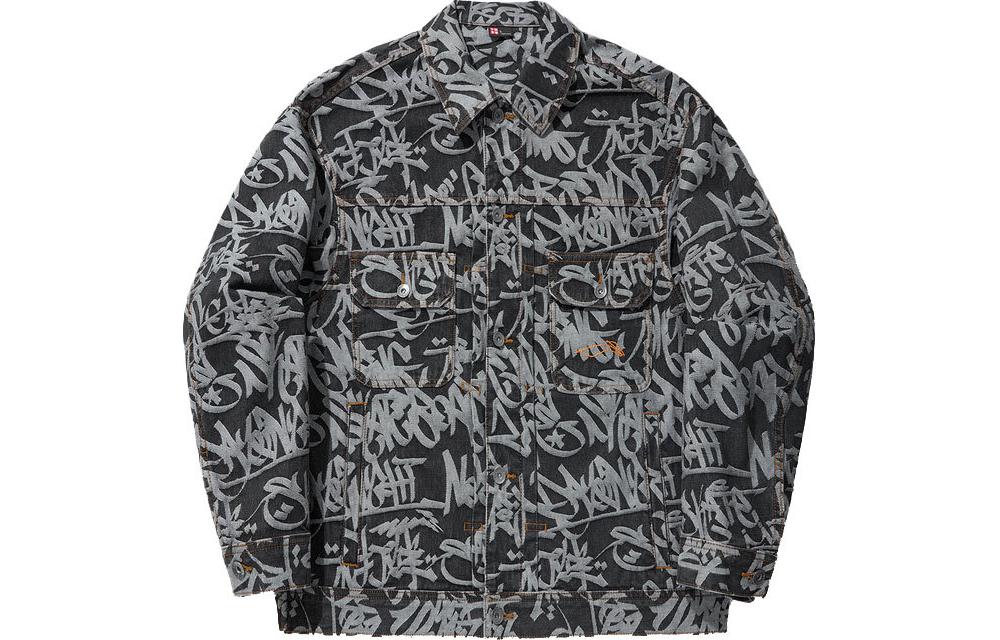 Li Ning Denim Jacket Men s Black AJDU141-2 L