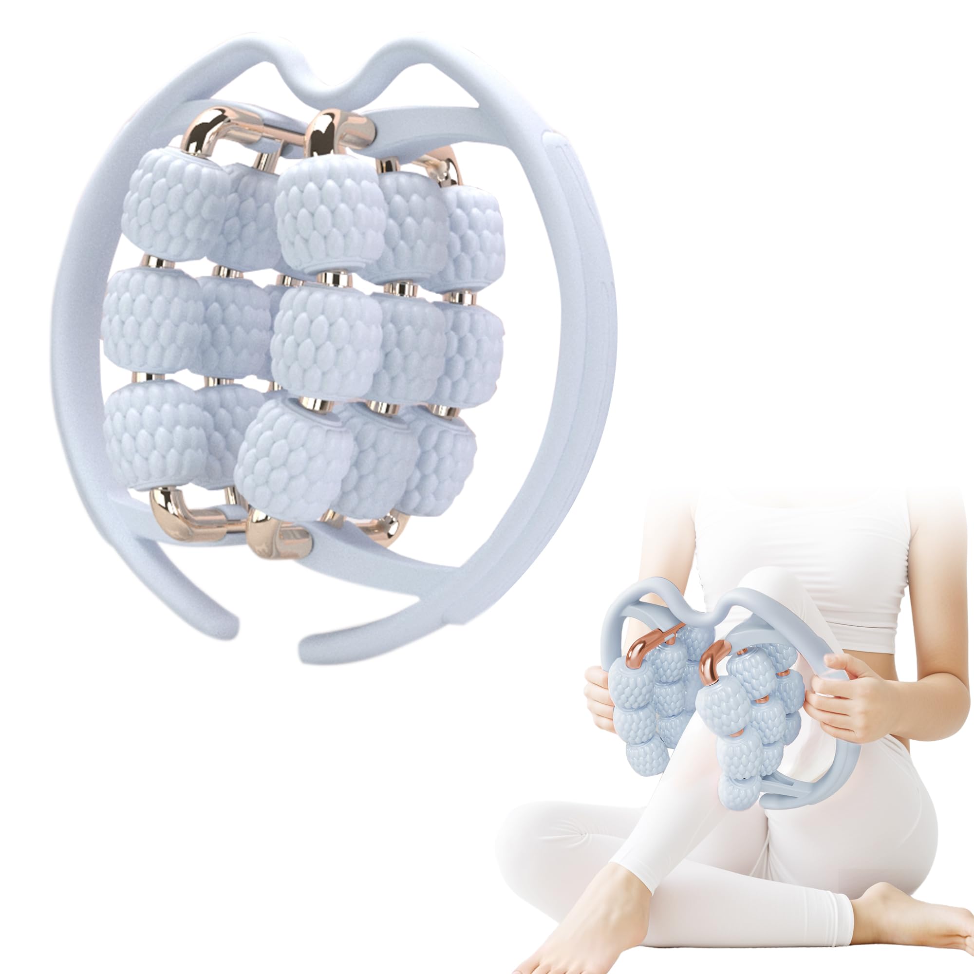 

Массажный ролик для ног PROIRON, Похудение бедер и ног, Уменьшение целлюлита, Кольцо для диеты, Зажимы для ног, 18 колес