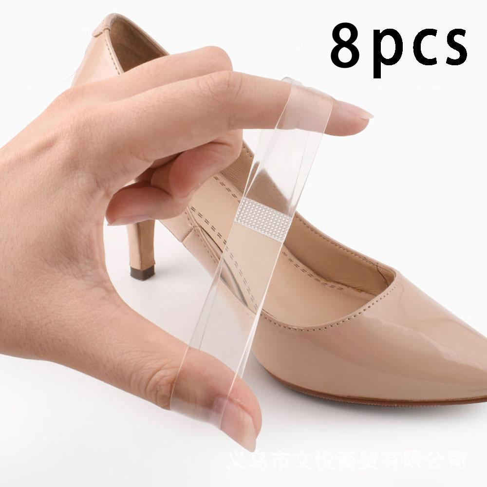 2 Paar Unsichtbare Elastische Silikon Transparente Schnürsenkel für High Heel Schuhe Mode Design Riemen Knöchelriemen Ersatz