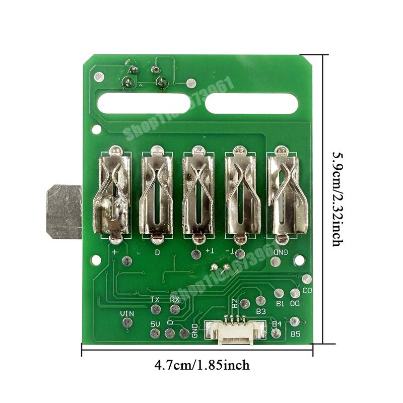 Lithium Battery Plastics Case Storage Box Protection Circuit Board for Metabo 18V Li-ion Battery BS18LT PCB BMS Shell Housings