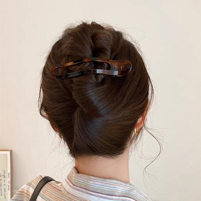 Kunststoff Haarspange Rutschfeste Zähne Transparente Rückseite Haarkralle Hairstyle-Werkzeug Tägliches Tragen Reise Haaraccessoires