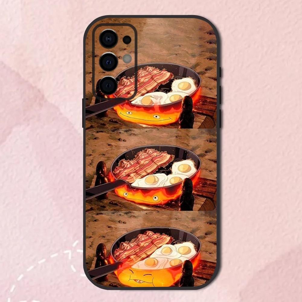 

Anime Cute C-Calcifer Phone Case For Samsung S24,S21,S22,S23,S30,Ultra,S20,Plus,Fe,Lite,Note,10,9,5G Black Soft Shell Samsung S9plus