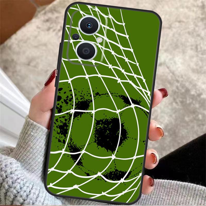 Football Soccer Ball Case For OPPO Reno 8 7 Lite Reno 3 4 5 6 Lite 8T 4Z 5Z Find X5 X2 X3 Lite Neo X6 Pro Cover