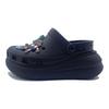 Crocs Star Trail Star Fun EVA Doux et Mignon Mode Rue Niche Trou Chaussures Unisexe Noir