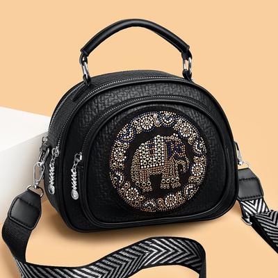 New Rivet Elephant Pattern Bag High-end Niche Mother Bag Fashionable Versatile Change Mobile Phone Bag Crossbody