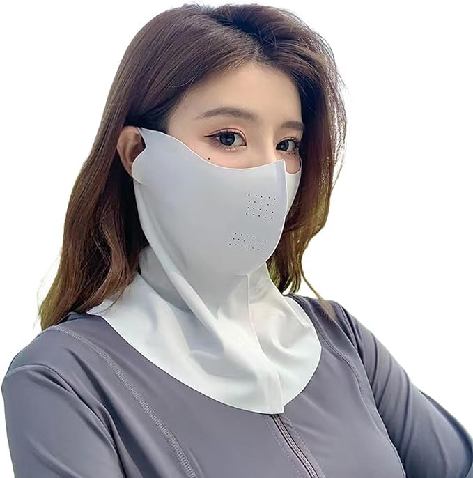 

[Kaseremy] Sunscreen Face Cover, Cool Feeling, Sunscreen Mask, UV Protection серый