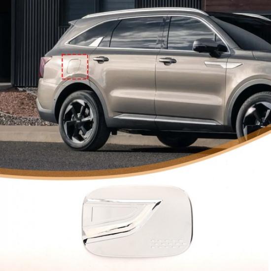 ABS Chrom Öl Kraftstofftankdeckel Abdeckung Zierleiste Für Kia Sorento MQ4 -