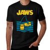 Jaws Movie Barrels Tshirt Sweat Resistant Workout Tee Shirt