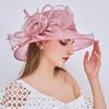 Ladies Hat Bow Mesh Gauze Hat Spring And Summer Travel Beach Sun Hat Big Edge Sun Hat
