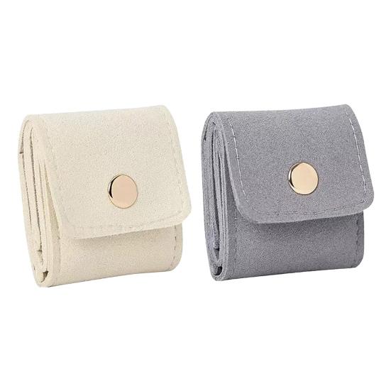 1/2/3 stk Mini Reise Smykkeveske Fløyel Interiør Multi-rom Design Smykkeorganisatorer Bærbar Brettbar Reise Smykkeetui