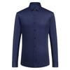Men's Trendy Solid Dress Shirt, Casual Slightly Stretch Breathable Button Up Long Sleeve Shirt For Formal Business Occasions