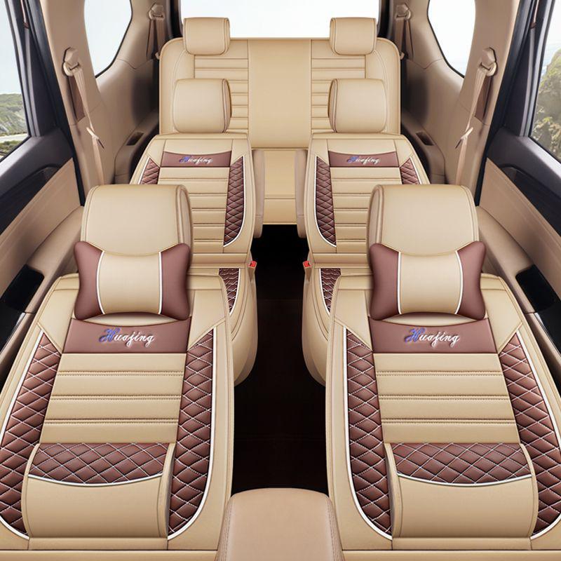 Leather Linen Seat Covers for Wuling Hongguang S, PLUS/S1 S3, Jiachen, Rongguang V, Baojun 730, Ounuo, Weiwang M20