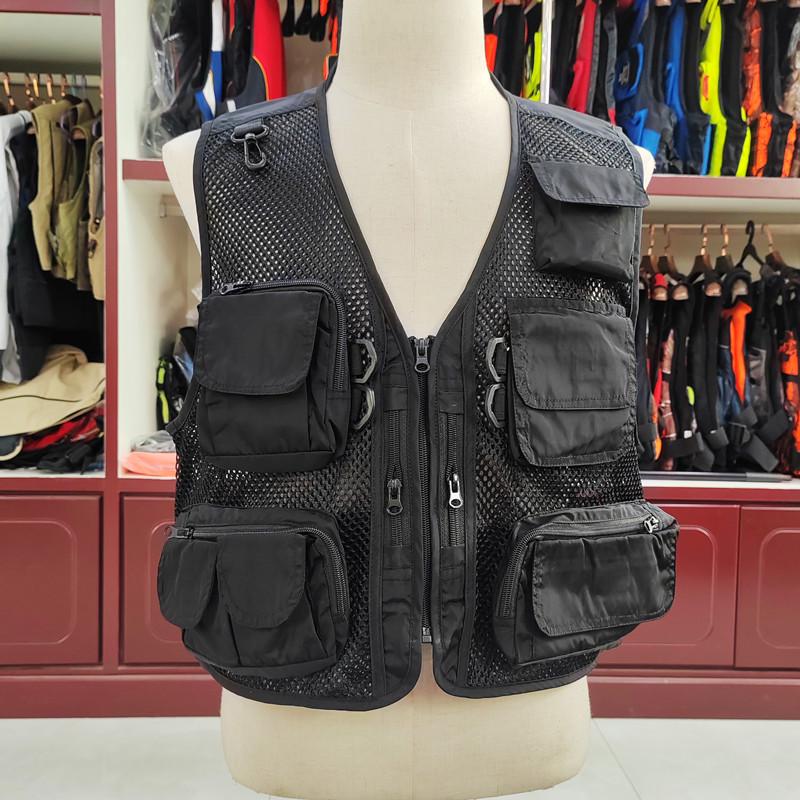 Men's Breathable Multi-Pocket Outdoor Vest for Fishing, Photography, and Workwear