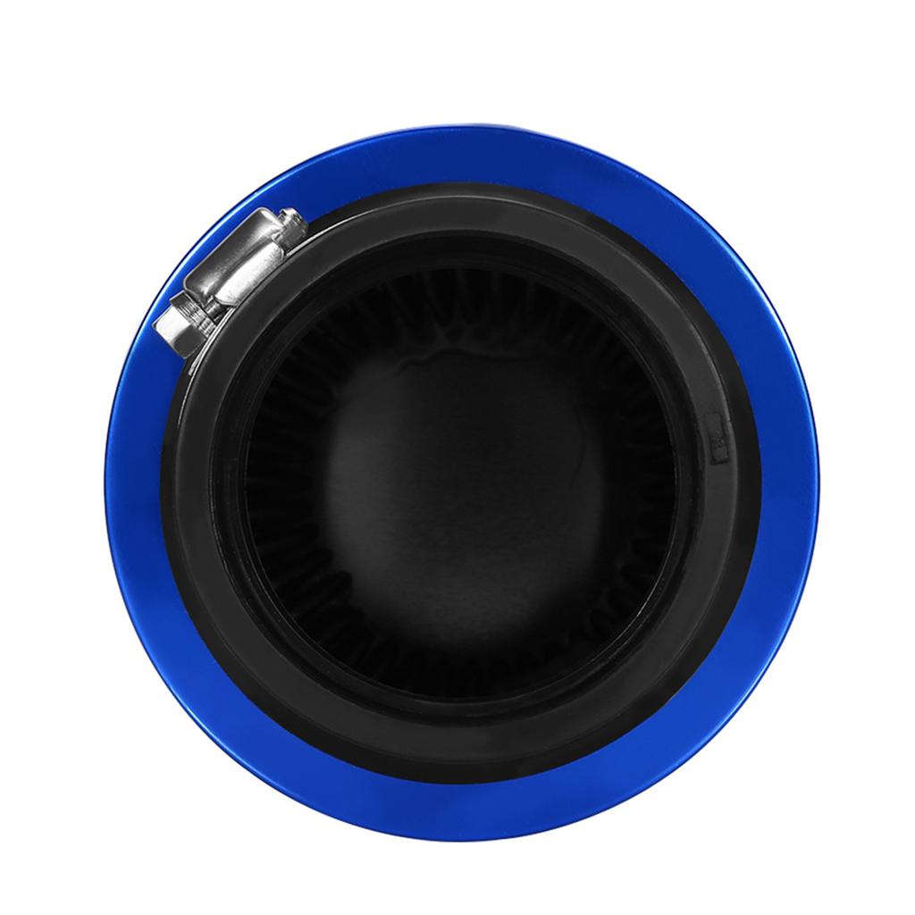 Car High Flow Cold Air Filter Intake Induction Kit High Power Mesh Cone Blue