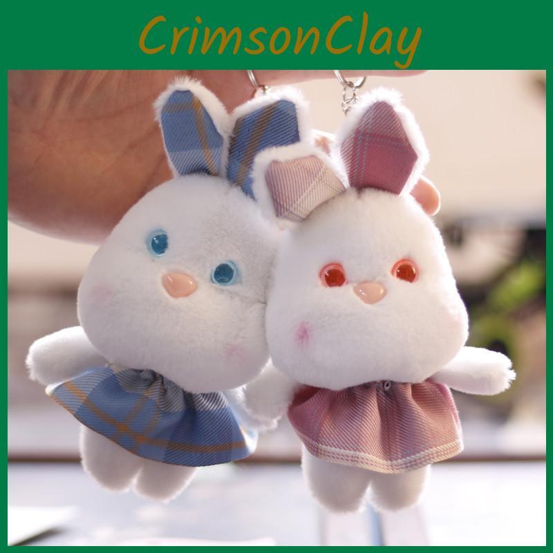 Adorabile Peluche Coniglietto Piccolo Bambola Coniglio Carina Ciondolo per Borsa Portachiavi Accessorio Morbido Soffice