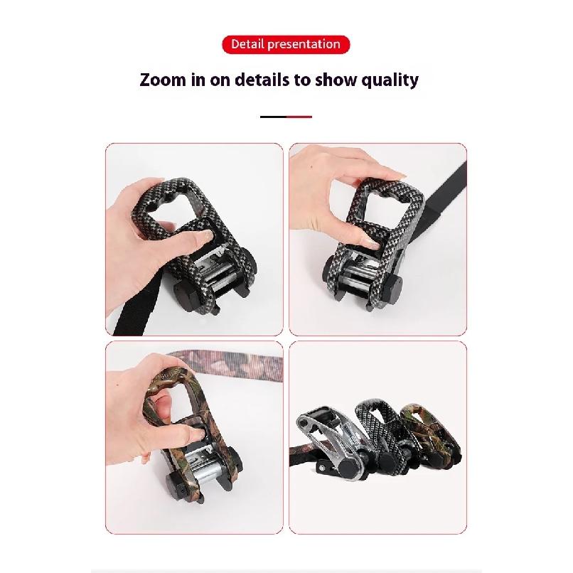 For Luggage Goods Transportation Outdoor Camping 3m/4m/5m Cargo Strap Ratchet Tensioner Freight Car Fixed Tightener Tighten Rope