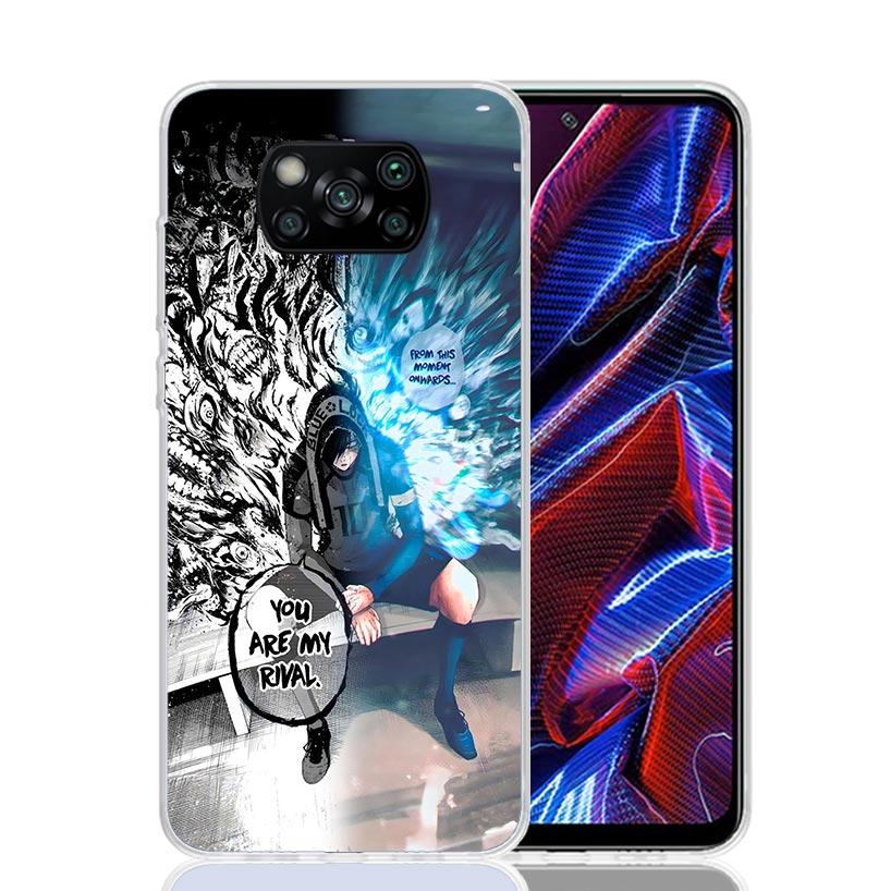 Blue Lock Football Anime Phone Case For Xiaomi Poco X7 X6 X5 Pro F7 Ultra Redmi 15C 15 13 13C 12 12C 10 10A 10C 9 9A 9C 9T Cover