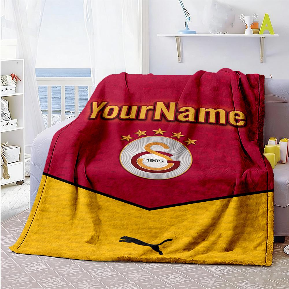 Galatasaray Customize Your Name Blanket Multipurpose Customizable Blanket Soft Cozy Great For Sofa Office Seaside Couch Ideal For All Seasons