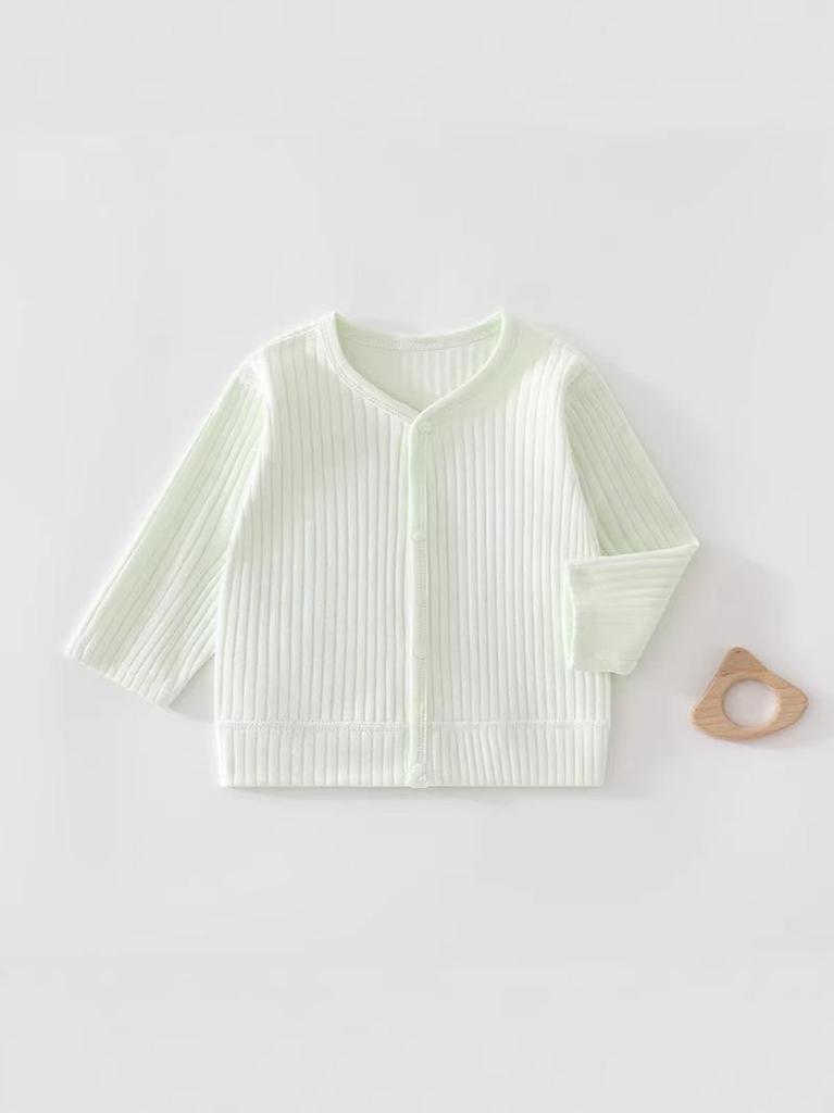 Baby Velvet Cardigan - Comfortable Long-Sleeve Top for Newborns, Ideal for Spring and Autumn Outings