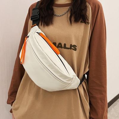 Módny Trend Bedrová Taška Hip Pack Street Style Dámske Páskové Tašky Veľkokapacitná Nylonová Bedrová Taška Unisex Hip Hop Taška