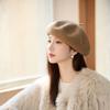 Wool Beret Women's Autumn and Winter Fashion Painter Hat Temperament Bud Hat Warm Pumpkin Hat