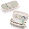 Macaron Colorblock Large Capacity Art Student Pencil Case - Double Layer Oxford Cloth Paintbrush Storage Bag