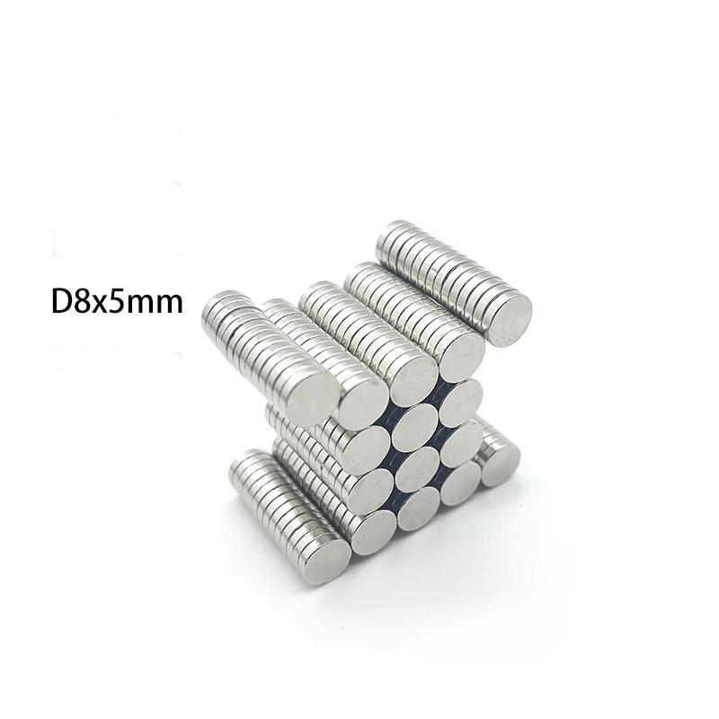 10pcs 5/8mmx5 Heavy Duty 8x5mm & 5x5mm Magnets - Grade for Motors, Sensors, CNC Tools