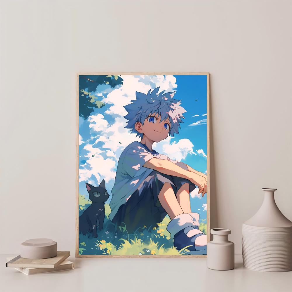 1pc Popular Classic Anime Boy My Hero Academy Killua Zoldyck Poster HD Poster Home Room Bar Cafe Decor Art Wall Painting Picture