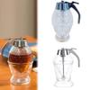 Honey Dispenser with Stand Honey Container No Drip Olive Oil Dispenser Bottle for Home Kitchen Storing Honey and Syrup