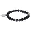 TIFFANY&Co. AG925 Return to Heart Tag Onyx Bracelet Silver / BlackUsed